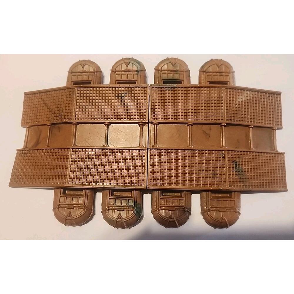 Vintage 1960 MARX Iwo Jima Battleground Plastic Pontoon Bridge Swirl